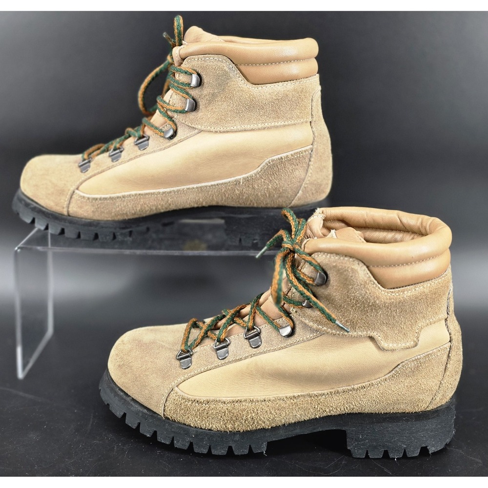 Dexter Vtg Womens Hiking Boots Sz 7‎ Leather Suede USA 386534 Vibram 90s